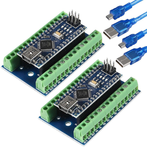 Cho Nano V3.0 Hội Đồng Quản trị atmega328p MCU CH340G chip 5V 16MHz với cáp USB và Nano V3.0 Board mở rộng Adapter cho Arduino - Product Image 3