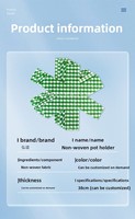 HONGYI Tapis de table de cuisine et de salle à manger en feutre non tissé, forme irrégulière, isolant thermique, anti-brûlure et antidérapant