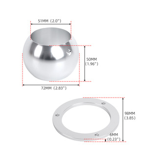 Support de colonne de direction à rotule avec base rotative de 2 pouces pour installation au sol, pour mise à niveau et rénovation - Product Image 3