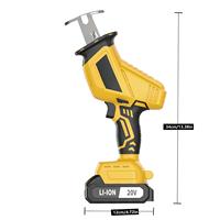 Scie sauteuse électrique sans fil 20V de qualité industrielle, outil portable pour le bricolage, profondeur de coupe de 80 mm pour métal, bois, PVC, plastique