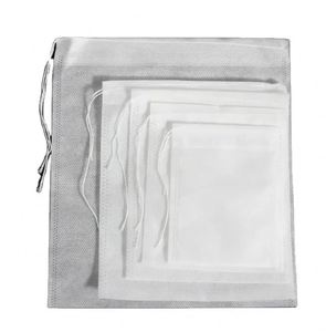 Bolsa de Té de Tela No Tejida con Cordón, Tamaño Completo, Grado Alimenticio, para Filtrar Té de Flores y Té Verde - Product Image 6