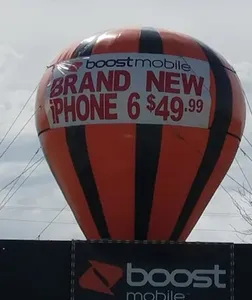 Custom Logo 20 Ft Advertising Inflatable <strong>Giant</strong> Roof Top <strong>Balloon</strong> - Product Image 2