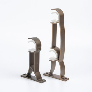 Gran oferta, elegante, decorativo, de Metal, soportes dobles, remates, aleación de aluminio, barra de cortina, poste para ventanas - Product Image 6