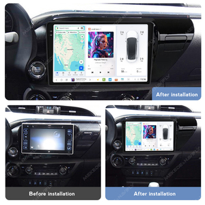 DUDUAUTO Sistema de Audio y Video para Auto Android con Pantalla Táctil 2K de 12+512GB, Modelo 7870 para <span class=keywords><strong>Toyota</strong></span> <span class=keywords><strong>Hilux</strong></span> 2015-2020 - Product Image 2
