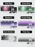 Zornher Ink Bamboo Keycaps Dye Sublimation Gaya Cina Cetak Samping Depan Penutup Keyboard Backlit untuk Pengaturan Estetika Desktop