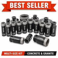 Vente directe usine : Scie cloche diamantée à filetage M14 pour meuleuse d'angle, outil de perçage et de découpe pour carrelage, porcelaine, granit, marbre, pour trous propres, OEM