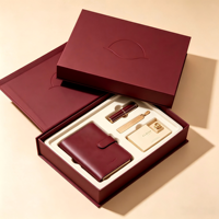 Livre magnétique de luxe personnalisé  Boîte cadeau élégante pour bloc-notes, stylo, marque-page, ensemble de papeterie de bureau, boîte d'emballage avec insert en mousse EVA