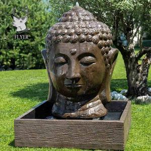 Fonte de Água com Estátua de Buda em Mármore para Exterior, Decoração de Jardim, Buda Sentado - Product Image 6