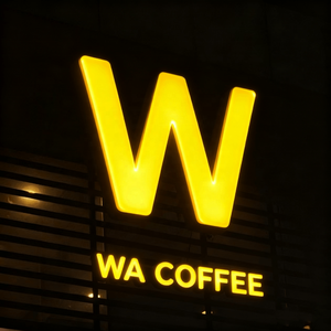 Ustom-señal de pared Ed igns etter etal crycrylic OGO Gold, señal de pared de negocios frontlit channel, caja de luz impermeable - Product Image 5