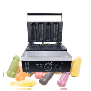 Machine à gaufres électrique automatique <span class=keywords><strong>en</strong></span> <span class=keywords><strong>forme</strong></span> <span class=keywords><strong>de</strong></span> pénis / machine professionnelle à gaufres <span class=keywords><strong>en</strong></span> <span class=keywords><strong>forme</strong></span> <span class=keywords><strong>de</strong></span> pénis - Product Image 1