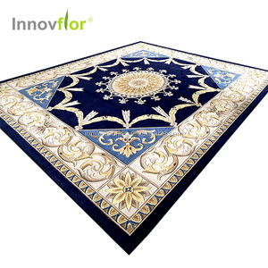 Maison Utilisé De Qualité Supérieure Bleu Royal D'art <span class=keywords><strong>En</strong></span> Soie 3d Imprimé Tapis De Luxe <span class=keywords><strong>Pour</strong></span> Salon - Product Image 3