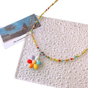 Collana di Perline per Bambini <span class=keywords><strong>con</strong></span> Farfalle e Cuori Colorati, Collana e Braccialetto Cartoon per Piccole Principesse - Product Image 5