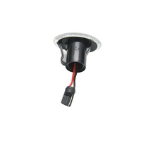 Indicateur LED latéral clair/fumé, répéteurs de lampe en ambre, pour Fiat 500 500c, 2 pièces