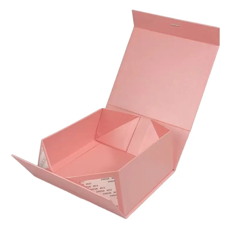 الشريط المغناطيسي صندوق هدايا قابل للطي مع الشريط ، علب هدايا مغناطيسية الجملة الفاخرة ورق تغليف الهدايا مربع