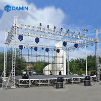 Estructura de armazón de aluminio de gran venta para escenarios de conciertos al aire libre y exhibiciones.