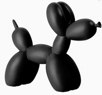 Sculpture en résine chien ballon mat, décoration nordique moderne pour la maison, figurine animale, ornement de bureau pour salon et chambre, cadeau parfait