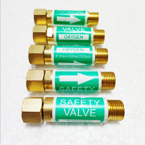 Manomètre tout en cuivre G3/8 pour oxygène et acétylène avec dispositif anti-retour, équipement de soudage pour le commerce extérieur, détecteur - Product Image 4