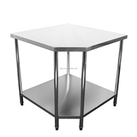 Table de préparation professionnelle en acier inoxydable robuste, table de travail, table de préparation alimentaire, poste de travail