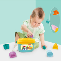 Trieur de Formes Jouet bébé Boite avec 10 Blocs pour Apprendre Trier et empiler Couleurs Vives 6 Mois et Plus