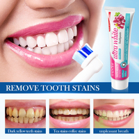 OEM ODM Personnalisé SADOER Dentifrice Blanchissant aux Herbes de Raisin 100g Nettoyage en Profondeur Élimination des Taches Nettoyage Doux Marque Privée Usage Domestique