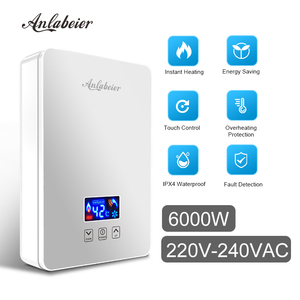 เครื่องทำน้ำอุ่นขนาดเล็ก 220-240V 50Hz ควบคุมด้วยระบบสัมผัส รักษาอุณหภูมิคงที่ ป้องกันความร้อนเกิน กระจกนิรภัย สำหรับโรงแรม โรงเรียน - Product Image 6