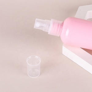 2024 nueva llegada lista para enviar vacía en Stock 100mL botella de spray de PET de hombro redondo botellas de rociador pequeñas de tóner rosa - Product Image 3