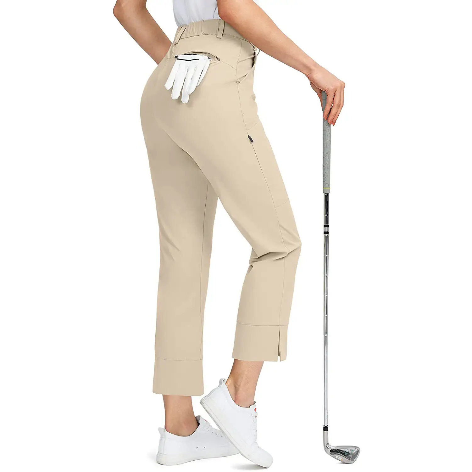 Pantalones de senderismo informales para mujer, pantalón ligero y elástico de alta calidad, transpirable, de secado rápido, para correr, protección solar, Golf