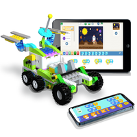 ICQbot, juego de Robot de codificación interactivo de alta calidad, electrónica de plástico, modelo de ladrillo DIY, juguete educativo de construcción embalado en caja