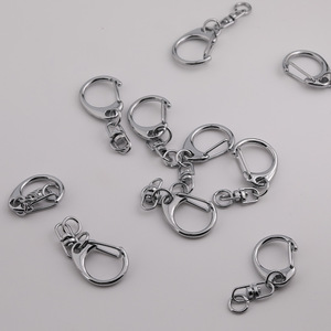 Hebilla en forma de C cromada, colgante de anillo, clip de hebilla, accesorios de joyería metálicos DIY para bolsos, llaveros, material de adorno - Product Image 2