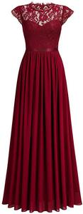 All'ingrosso Vestidos Para Damas De Honor Largo <span class=keywords><strong>da</strong></span> <span class=keywords><strong>donna</strong></span> vino rosso blu reale matrimonio lungo abito <span class=keywords><strong>damigella</strong></span> d'onore - Product Image 6