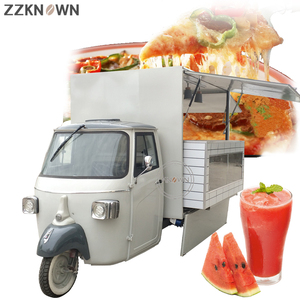 Carretto Multifunzionale a Tre Ruote per Cibo da Strada, Chiosco Mobile per Snack, Caffè e Gelati per Attività Commerciali all'Aperto - Product Image 3