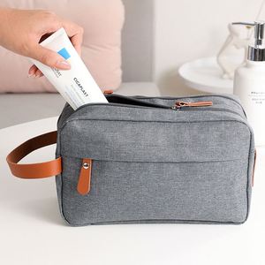 Bolsa de Aseo Oxford para Hombre con Logotipo Personalizado, Impermeable, con Separación para Artículos Secos y Húmedos, Bolsa de Almacenamiento de Cosméticos para Viajes de Negocios, Venta al Por Mayor - Product Image 3