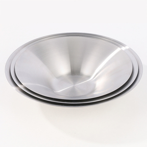 Tazón de Acero Inoxidable para Ensaladas, Frutas y Fideos, Plato Redondo en Forma de V para Servir Pasta y Postres, para Restaurantes, Hogares, Bodas y Servicios de <span class=keywords><strong>Catering</strong></span> - Product Image 5
