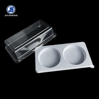 Boîte en plastique alimentaire transparente personnalisée Macaron Pâtisserie Dessert Mochi Conteneur d'emballage de gâteau