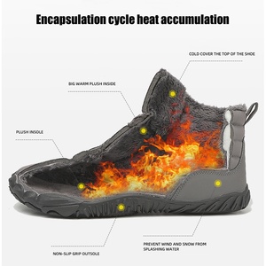 Venta al por mayor al aire libre impermeable senderismo deportes zapatos invierno piel transpirable hombres mujeres zapatillas montaña escalada senderismo botas de nieve - Product Image 5