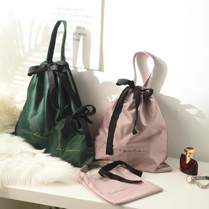 Bolsa de terciopelo con impresión de logotipo personalizado bolsa de terciopelo bolsa con cordón bolsas de regalo de tela de embalaje - Product Image 2