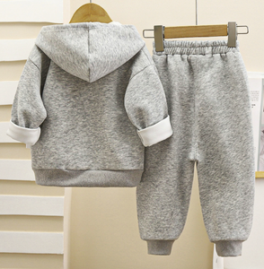 Automne 2025 – Nouvel ensemble décontracté et élégant pour enfants : Cardigan zippé respirant pour garçons et sweat à capuche pour filles - Product Image 2