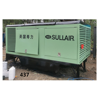 Compresseur d'air à vis diesel stationnaire haute pression Sullair 1070, modèle 2013, 1070 CFM, 24 bars, moteur CAT, pour puits d'eau