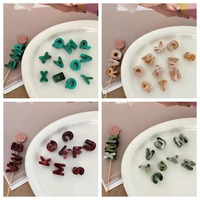 Vente directe usine – Perles alphabétiques en acrylique UV marbré, 26 lettres, perles à grand trou pour la fabrication de porte-clés, chaînes de téléphone et bracelets DIY
