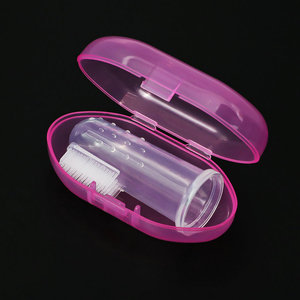 <span class=keywords><strong>Spazzolino</strong></span> da Dito in Silicone per Neonati con Custodia, Setole Morbide, Guanti da Dito in Silicone per Pulizia Dentale - Product Image 5