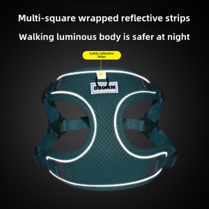 Yaz yürüyüşleri için 2025 yeni tasarım lüks evcil hayvan koşumu nefes köpek tasma taktik yelek tarzı köpek tasma evcil hayvan malzemeleri - Product Image 4