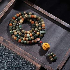 Dunhuang Charcoal Burning 108 Bodhi Pulseras Unisex Diseño de mano Bodhi Beads Trendy Literary Play Pulseras al por mayor - Product Image 6