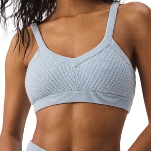 Sujetador deportivo de poliéster transpirable y cómodo con patrón a cuadros, de alto soporte, para mujer, talla grande, personalizable, ideal para verano. - Product Image 1