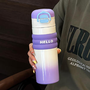 Elegante botella de agua aislada para hombres, mujeres y niños, de gran capacidad, con pajita y filtro para té, redonda, de acero inoxidable. - Product Image 5