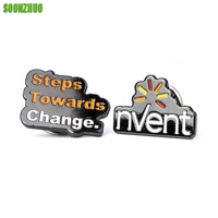 Badges métalliques personnalisés en gros, épingles à revers en émail dur, alliage de zinc, logo personnalisé, épingles en émail souple