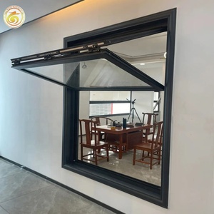 Đen bão bằng chứng nhôm đôi kính dọc cửa sổ gấp - Product Image 3