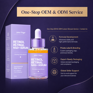 Suero Reafirmante de Doble Acción ODM, Suaviza las Arrugas, Mejora la Textura de la Piel, Hidratante, Alivia el Enrojecimiento, Para Todo Tipo de Piel, Suero con NAD+ y Retinol - Product Image 4