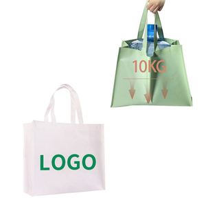 Biodegradable <b>Pla</b> Non Woven Eco Friendly Reusable Shopping Packaging Tote Bag With Handle - Product Image 3