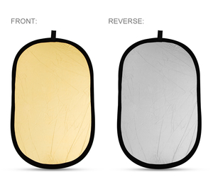 AMBITFUL Réflecteur ovale portable multi-disques Diffuseur d'éclairage pliable pour la photographie 2 1 80x120cm 100x150cm Speedlite Camera - Product Image 1