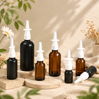 Flacon pulvérisateur nasal en verre rechargeable pour la vente en gros, avec options de couleur personnalisée, de logo et d'emballage